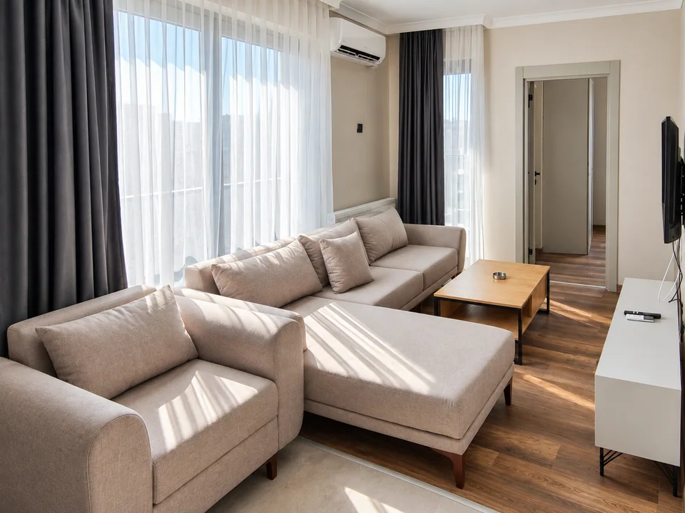 Akay Rezidans 60 m² 1+1 daire: yaşam alanı