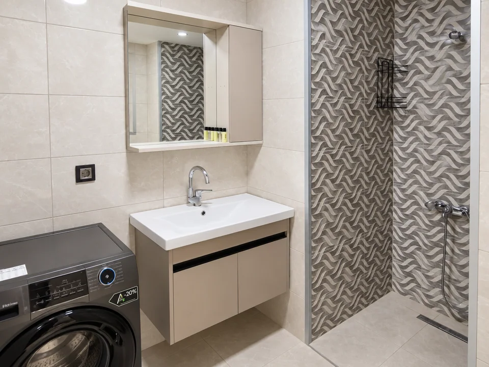 Akay Rezidans 60 m² 1+1 daire: banyo